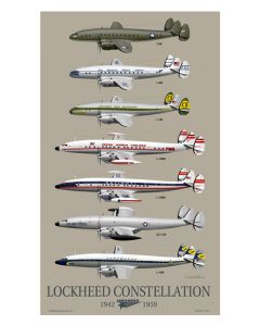 Lockheed Constellation Evolution Poster