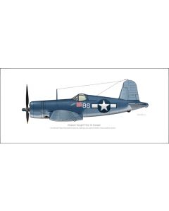 Corsair F4U-1A "Lulubelle" Profile Print