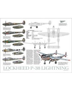 P-38 Lightning Data Poster