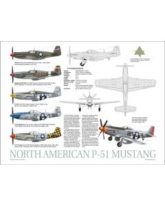 P-51 Mustang Data Poster    