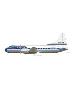 Convair 340 United Airlines