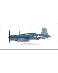 Corsair F4U-1 "Spirit of 76" Profile Print