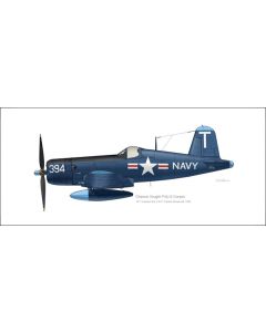 Corsair F4U-5 of VF-13 Profile Print