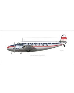 National Airlines Lodestar Profile Print