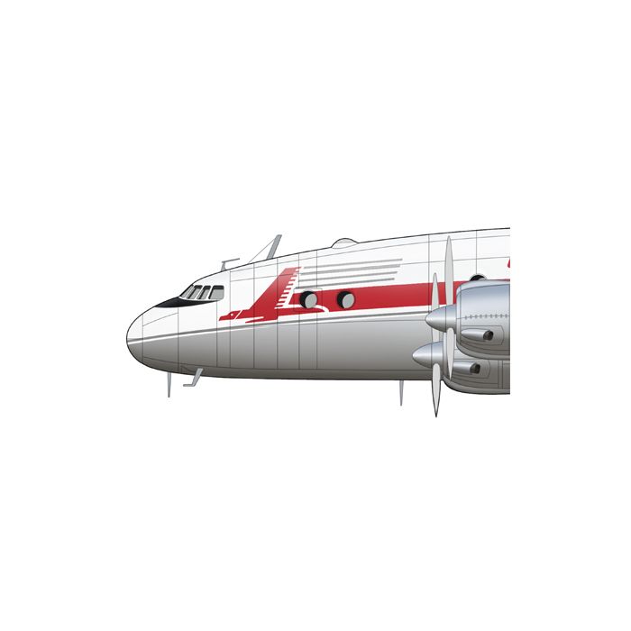 航空絵画EARLY MORNING ARRIVAL 難 L-049コンステレーション